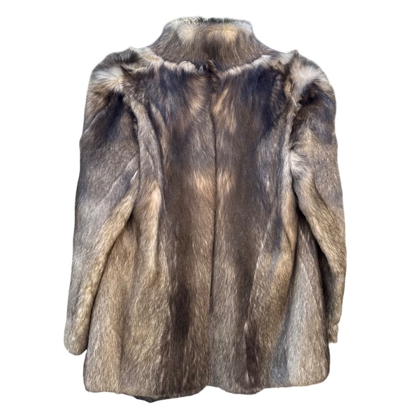 Vintage Safuron Coyote Real Fur Coat - Picture 3 of 4